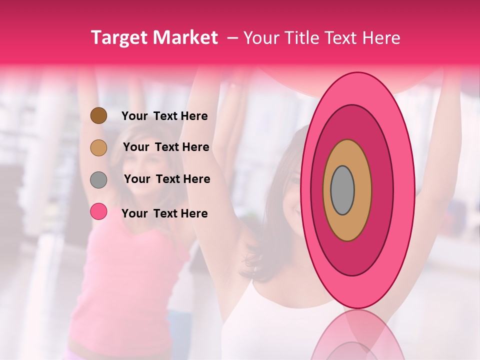 Women Beautiful Group PowerPoint Template