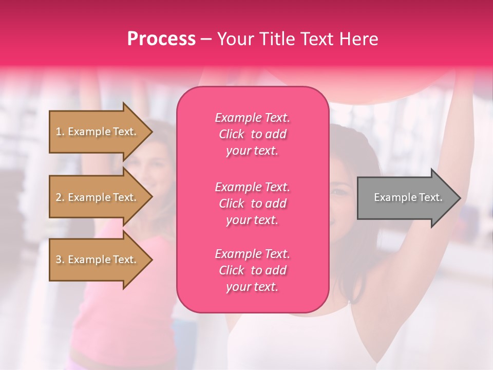 Women Beautiful Group PowerPoint Template
