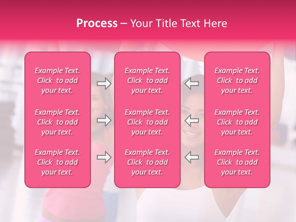 Women Beautiful Group PowerPoint Template