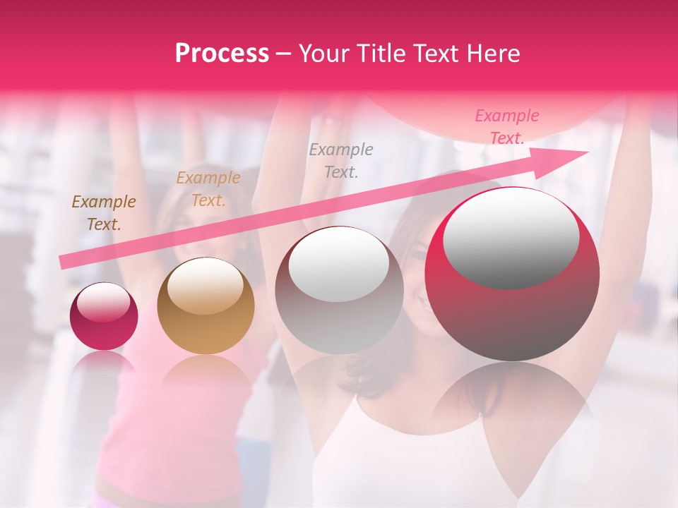 Women Beautiful Group PowerPoint Template