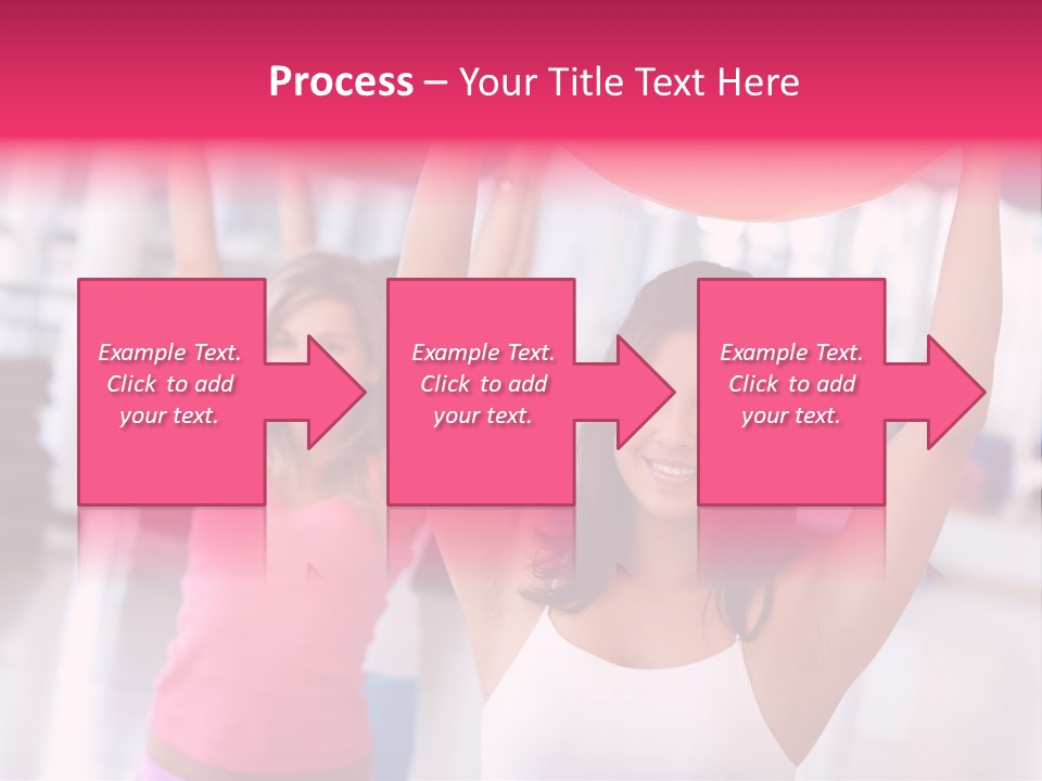 Women Beautiful Group PowerPoint Template