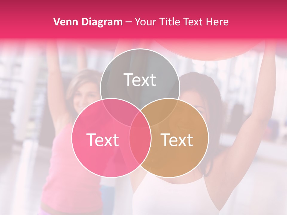 Women Beautiful Group PowerPoint Template