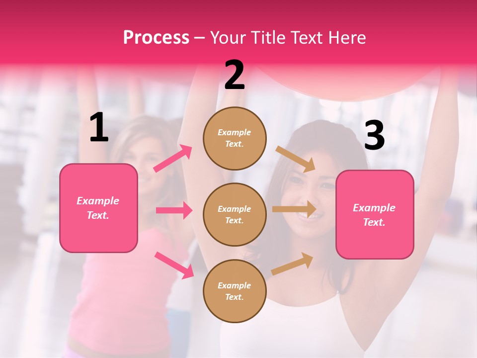 Women Beautiful Group PowerPoint Template