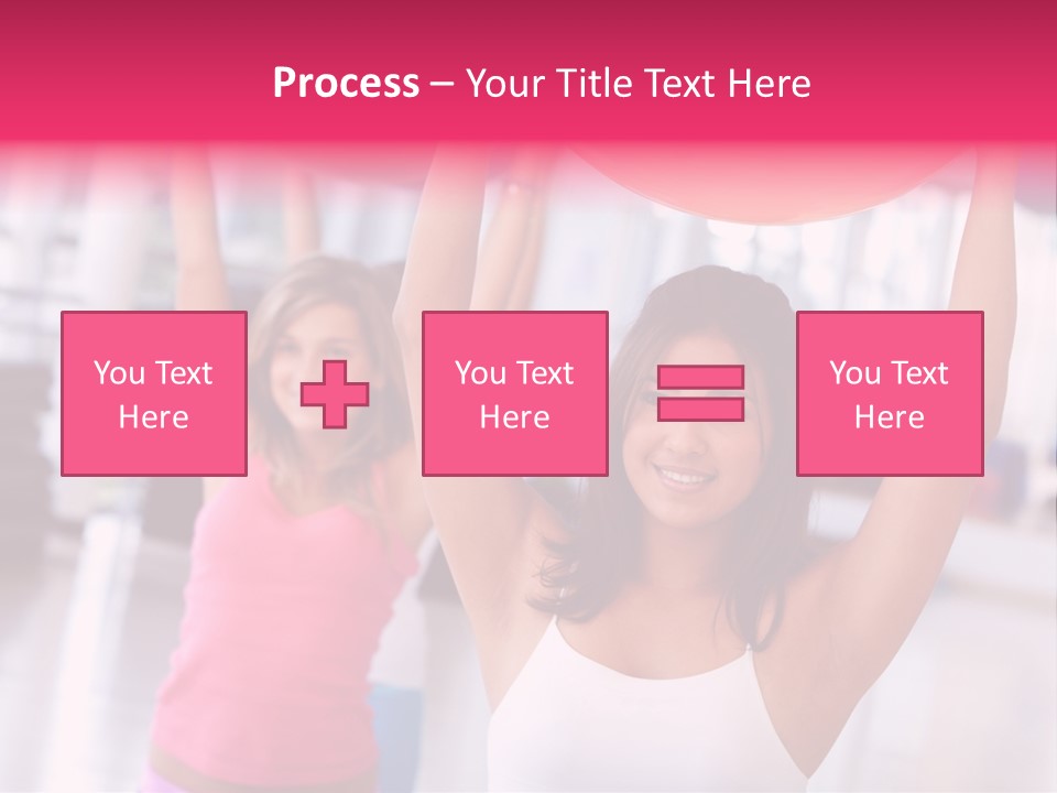 Women Beautiful Group PowerPoint Template