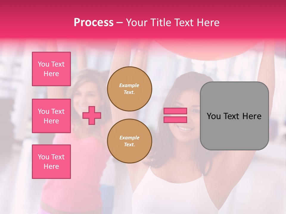 Women Beautiful Group PowerPoint Template