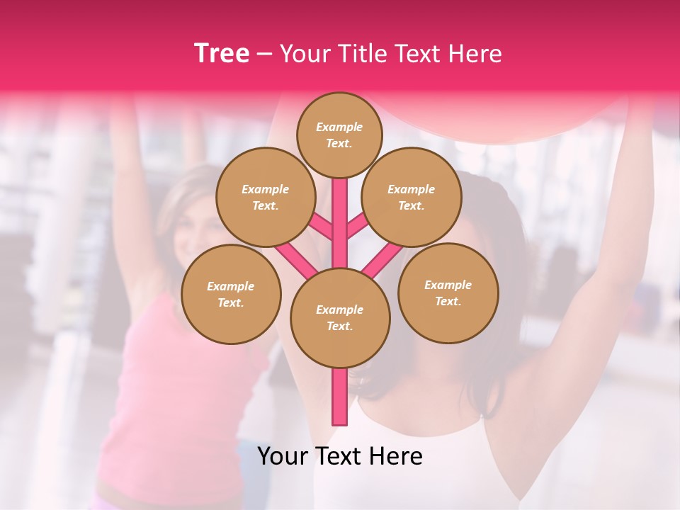 Women Beautiful Group PowerPoint Template