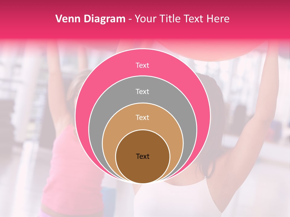 Women Beautiful Group PowerPoint Template