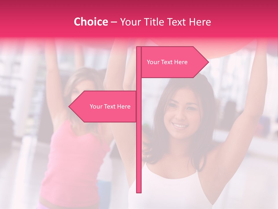 Women Beautiful Group PowerPoint Template