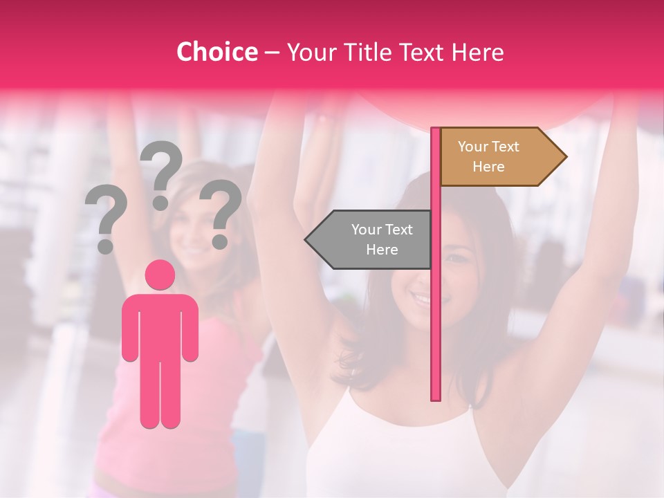 Women Beautiful Group PowerPoint Template