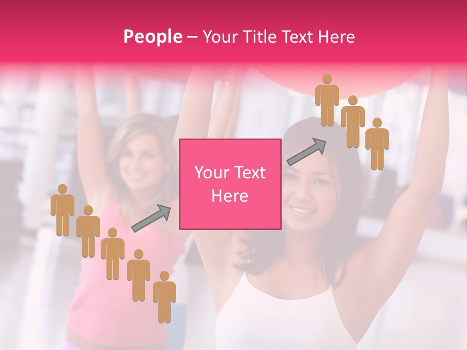 Women Beautiful Group PowerPoint Template