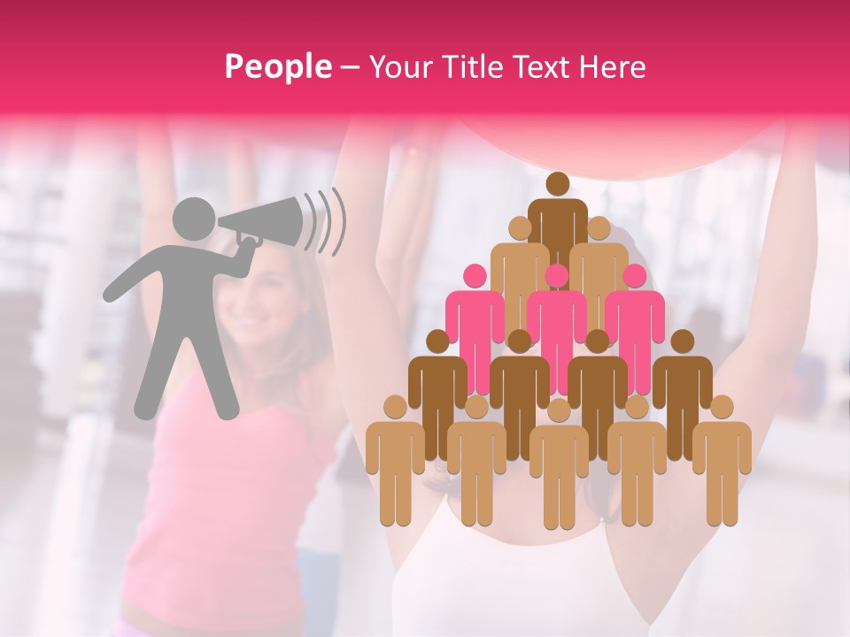 Women Beautiful Group PowerPoint Template