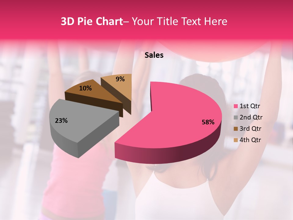 Women Beautiful Group PowerPoint Template
