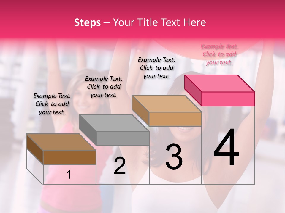 Women Beautiful Group PowerPoint Template