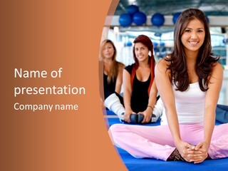 Athletic Stretch Fitness PowerPoint Template