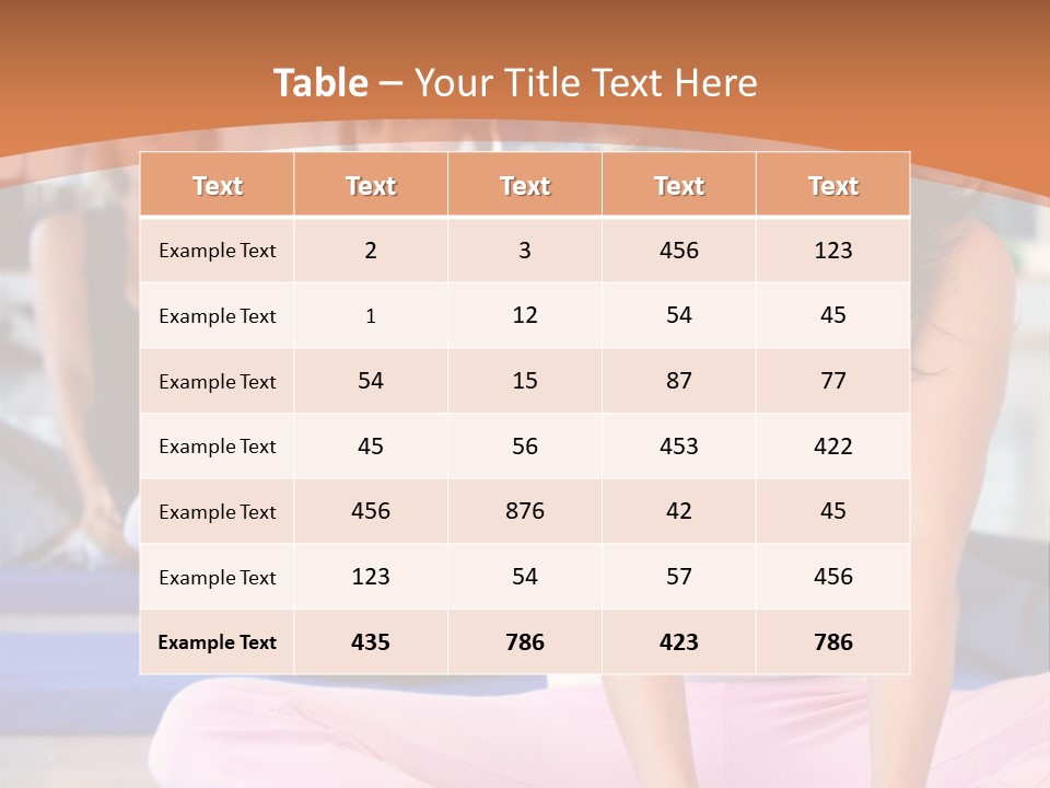 Athletic Stretch Fitness PowerPoint Template