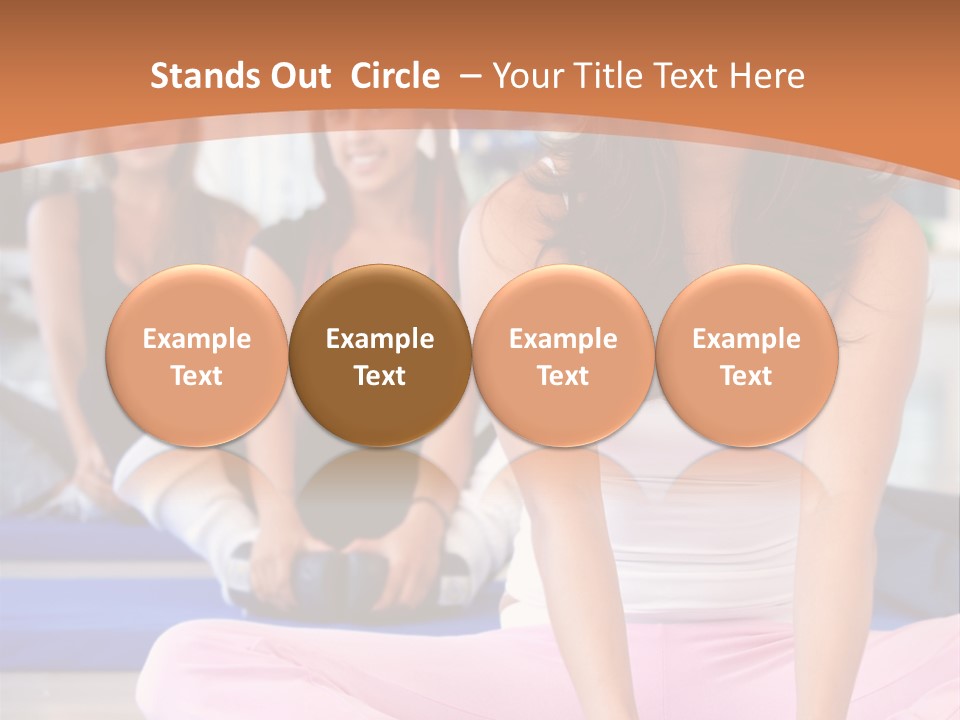 Athletic Stretch Fitness PowerPoint Template