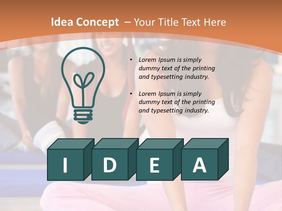 Athletic Stretch Fitness PowerPoint Template