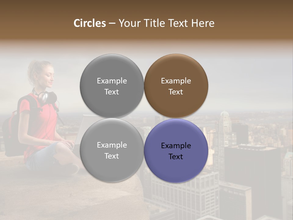 Panorama Computer Beauty PowerPoint Template
