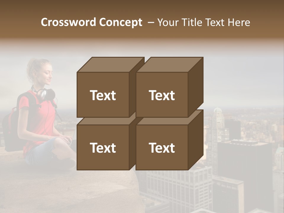 Panorama Computer Beauty PowerPoint Template