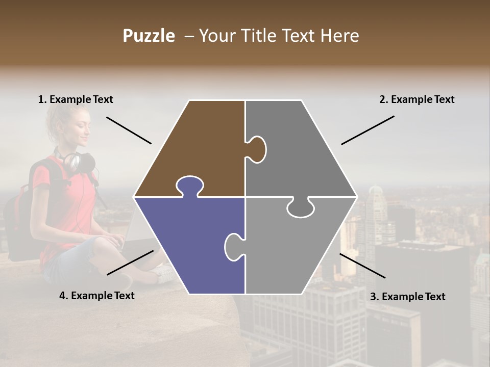 Panorama Computer Beauty PowerPoint Template