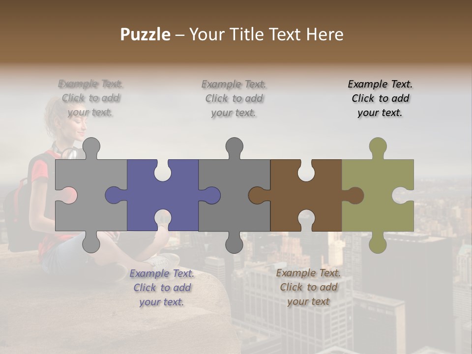 Panorama Computer Beauty PowerPoint Template