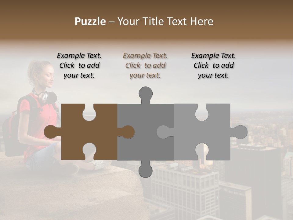 Panorama Computer Beauty PowerPoint Template