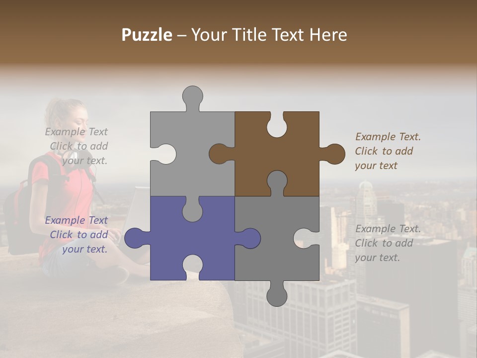 Panorama Computer Beauty PowerPoint Template