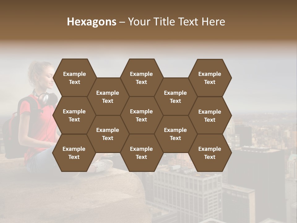 Panorama Computer Beauty PowerPoint Template