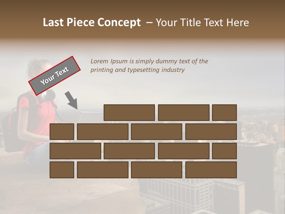 Panorama Computer Beauty PowerPoint Template