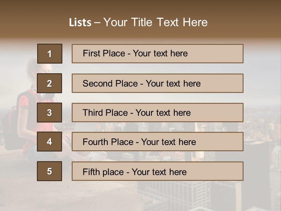 Panorama Computer Beauty PowerPoint Template