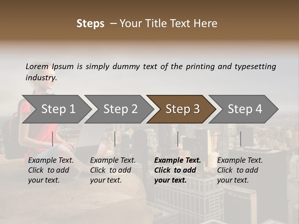 Panorama Computer Beauty PowerPoint Template