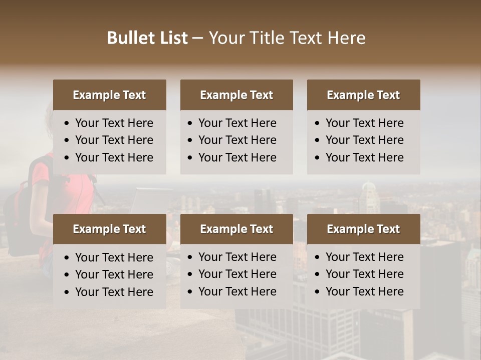 Panorama Computer Beauty PowerPoint Template