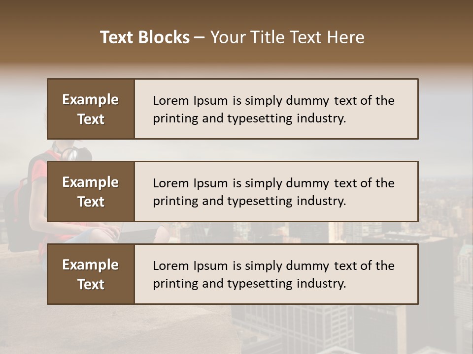 Panorama Computer Beauty PowerPoint Template