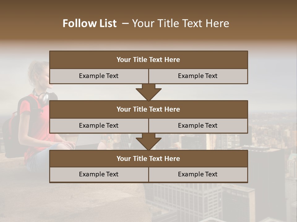 Panorama Computer Beauty PowerPoint Template