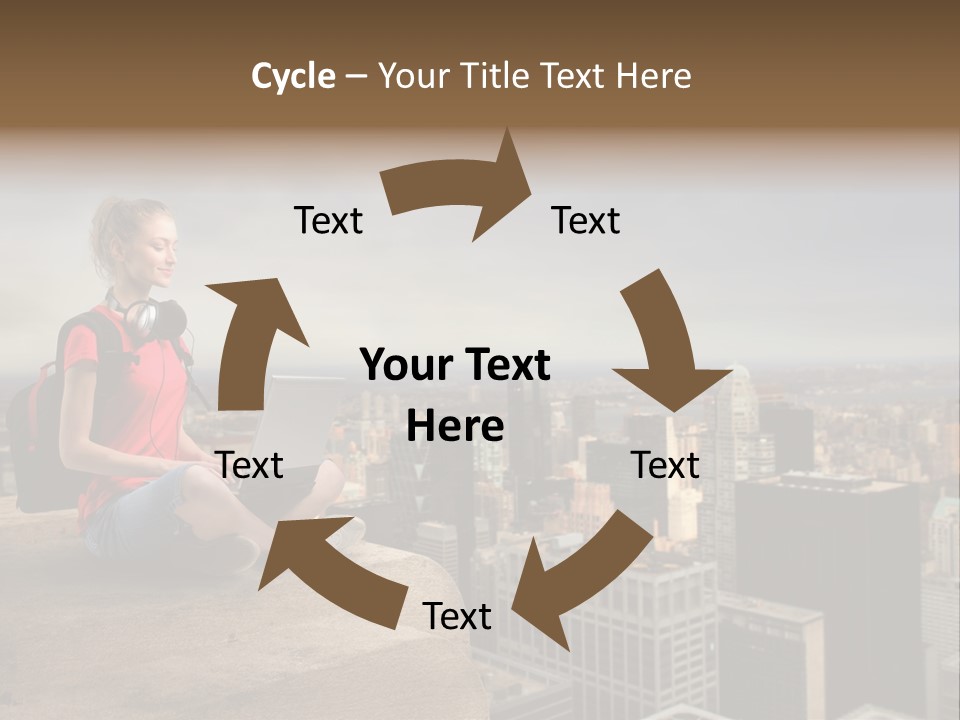 Panorama Computer Beauty PowerPoint Template