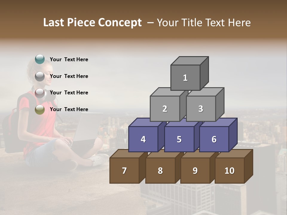 Panorama Computer Beauty PowerPoint Template