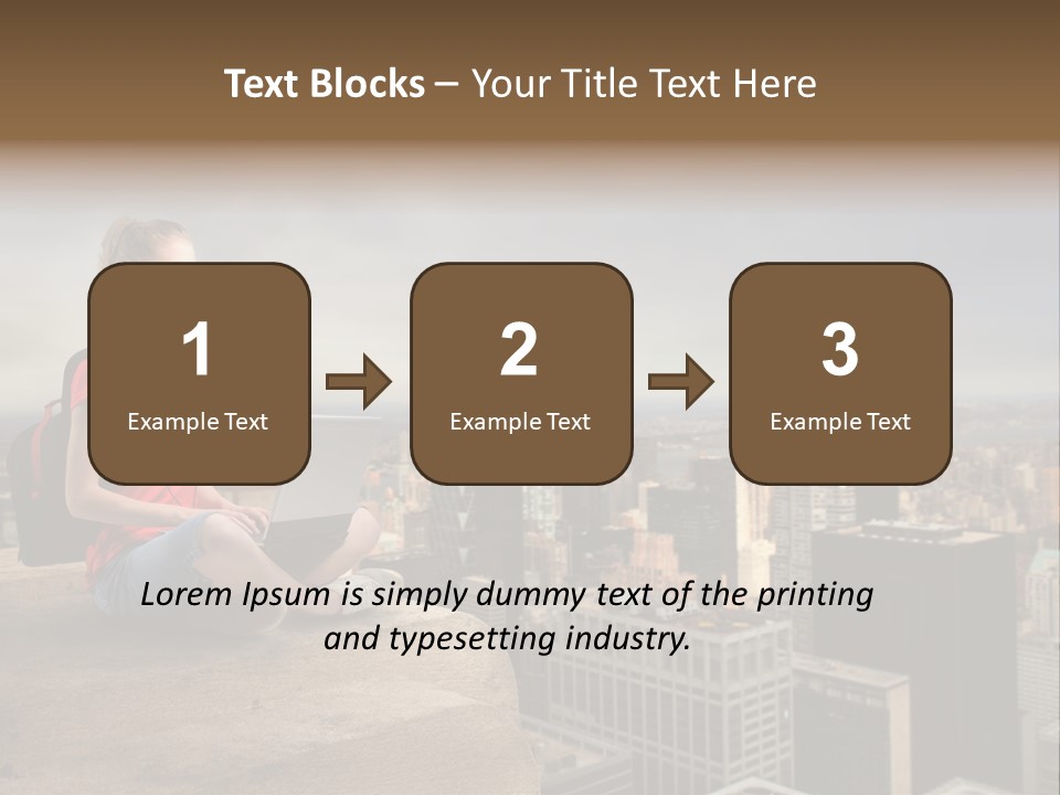 Panorama Computer Beauty PowerPoint Template