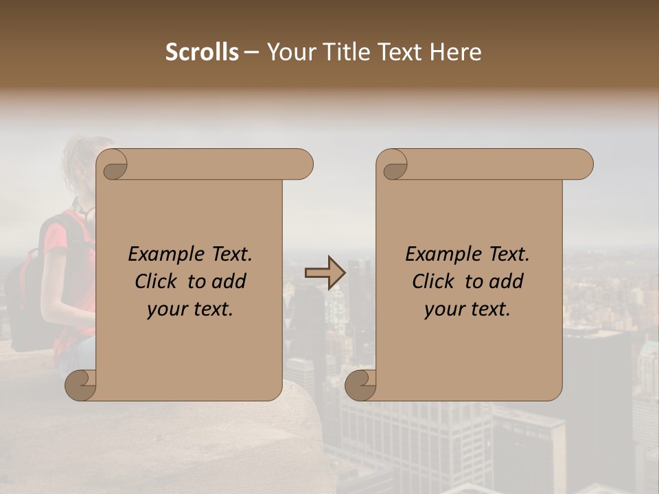 Panorama Computer Beauty PowerPoint Template