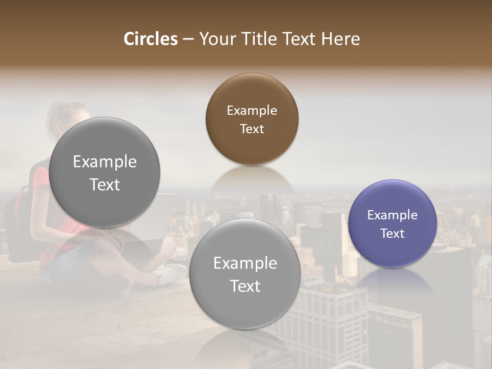 Panorama Computer Beauty PowerPoint Template