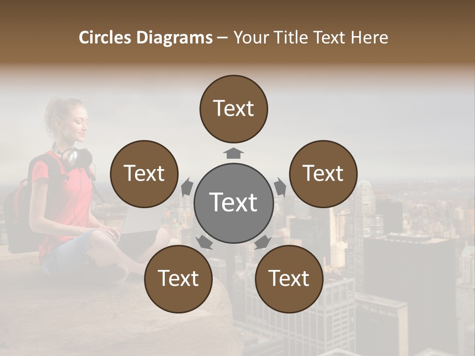 Panorama Computer Beauty PowerPoint Template