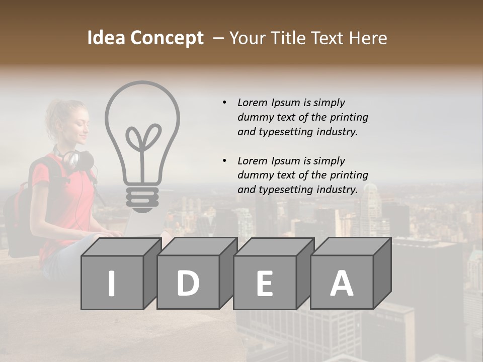 Panorama Computer Beauty PowerPoint Template