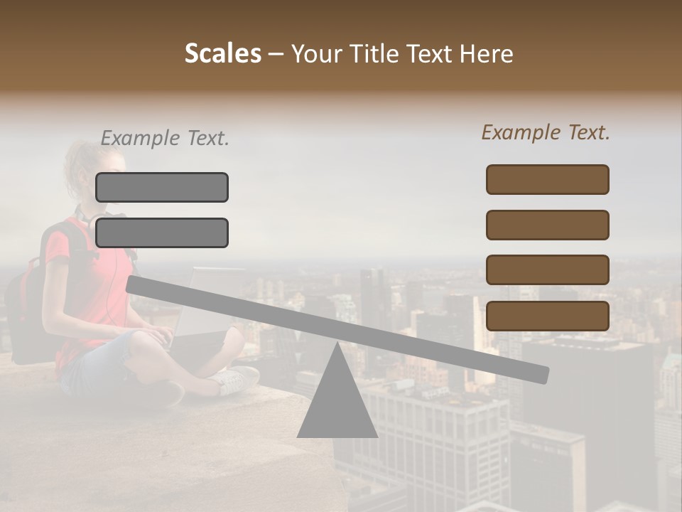 Panorama Computer Beauty PowerPoint Template