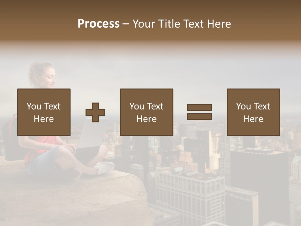 Panorama Computer Beauty PowerPoint Template