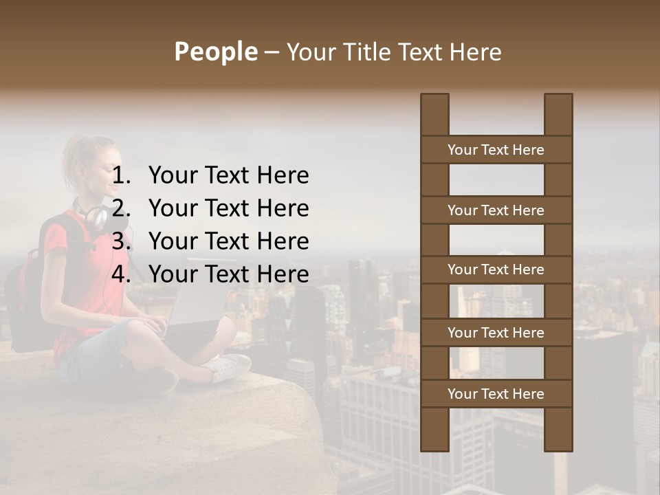 Panorama Computer Beauty PowerPoint Template
