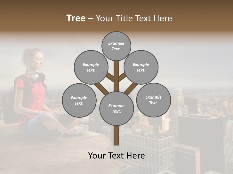 Panorama Computer Beauty PowerPoint Template