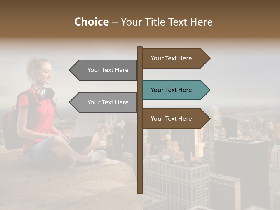 Panorama Computer Beauty PowerPoint Template