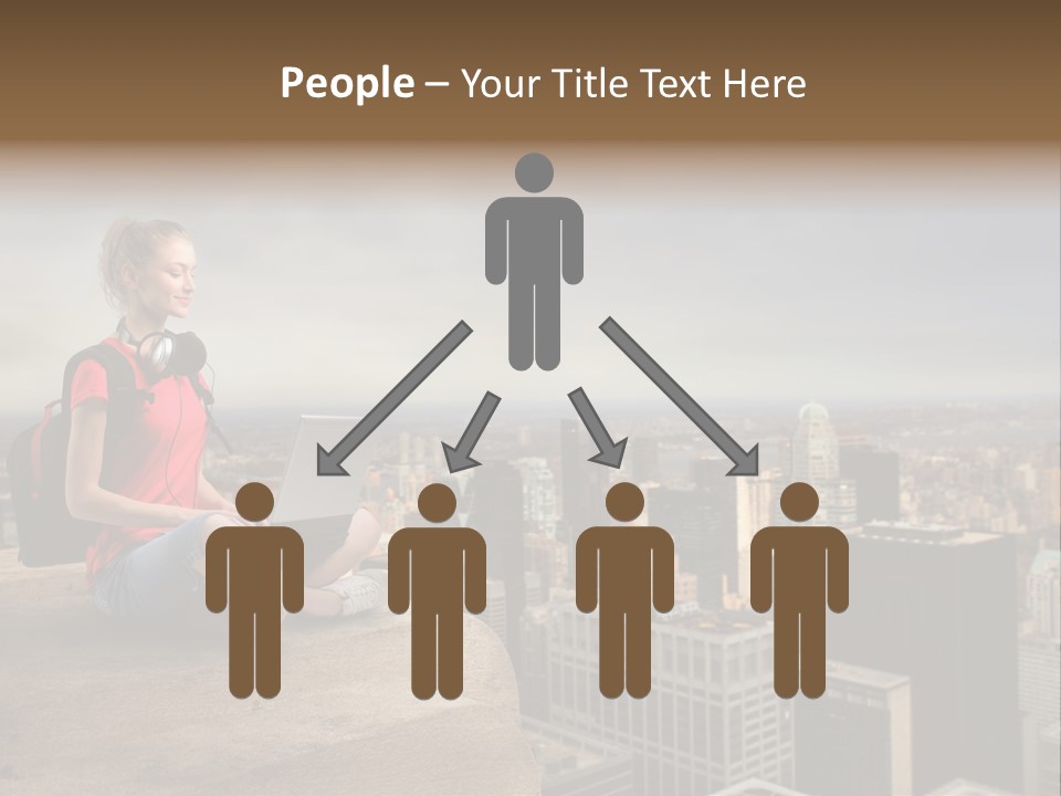 Panorama Computer Beauty PowerPoint Template