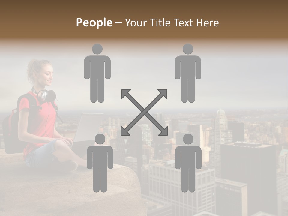 Panorama Computer Beauty PowerPoint Template