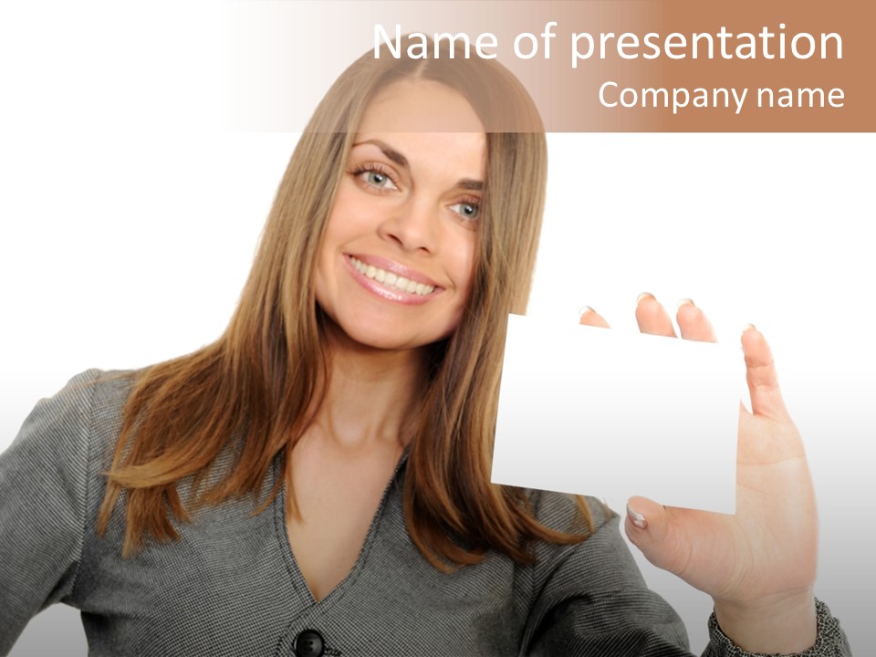 Advertisement Group Paper PowerPoint Template