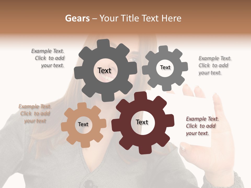 Advertisement Group Paper PowerPoint Template